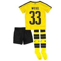 BVB Home Mini Kit 2016-17 with Weigl 33 printing, Yellow/Black