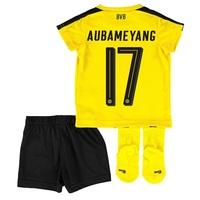 bvb home baby kit 2016 17 with aubameyang 17 printing yellowblack