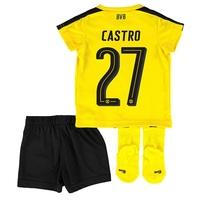 BVB Home Baby Kit 2016-17 with Castro 27 printing, Yellow/Black