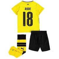 BVB Home Minikit 2017-18 with Rode 18 printing, Yellow/Black