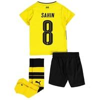 BVB Home Minikit 2017-18 with Sahin 8 printing, Yellow/Black