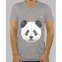 bw panda head polygonal