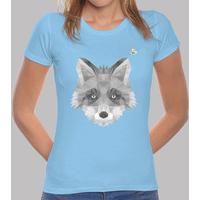 bw fox polygonal head