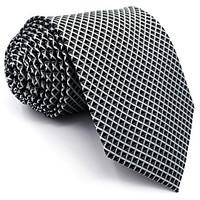 BXL28 Mens Ties Silvery Gray Solid 100% Silk Business New Fashion Wedding Dress For Men