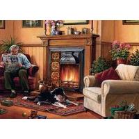 by the fireplace 1000 piece jigsaw puzzle