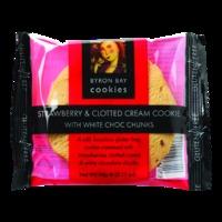 Byron Bay Strawberries & Clotted Cream Cookies 150g, White