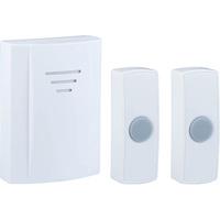 Byron Portable Door Chime Kit with 2 Bell Pushes