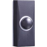 Byron Wall Mounted Wired Bell Push - Black