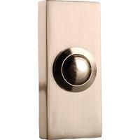 byron wall mounted wired bell push brushed nickel