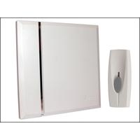 Byron BY401W Wirefree Wall Mounted Chime Kit 60m White