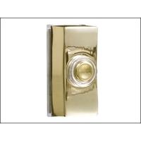 Byron Wired Bell Push Surface Mounted Brass