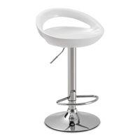 Byron High Gloss Bar Stool White