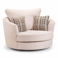 Byron Swivel Armchair Beige