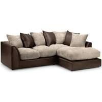 byron corner sofa jumbo cord mink and rhino brown right hand