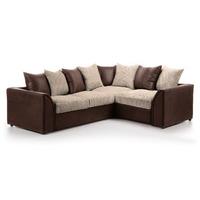 Byron Corner Sofabed Jumbo Cord Mink And Rhino Brown Right Hand