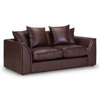 byron 2 seater leather sofabed