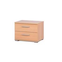 Byron Bedside Cabinet In Beech With 2 Drawers