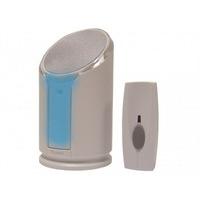 Byron Sentry BY301 100m Extra Loud Wireless Portable Door Chime Kit with Optional Strobe Alert and 8 Sounds
