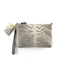 by loulou clutches pouch tiger lily taupe