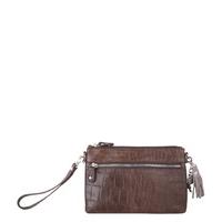 by loulou clutches vintage croco pouch taupe