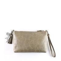 by loulou clutches vintage croco pouch beige