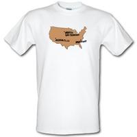 by gum it put them on the map male t shirt