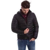 byblos blu 669501 down jacket man mens coat in black