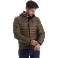 byblos blu 669501 down jacket man verde mens coat in green