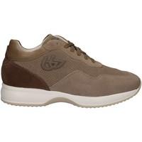 byblos blu 672056 sneakers man brown mens shoes trainers in brown