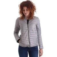 byblos blu 669101 down jacket women womens coat in grey