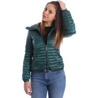 byblos blu 669103 down jacket women verde womens coat in green