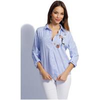 by clara shirt luna womens shirt in blue