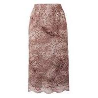 By Cream Lace Pencil skirt