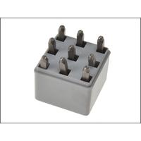 C H Hanson Steel Stamp Number Set 1/8in