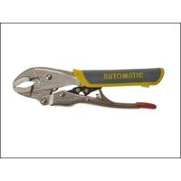 C H Hanson Automatic Locking Pliers Curved Jaw 150mm (6in) Soft Grip Handle