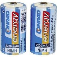 c battery rechargeable nimh conrad energy hr14 2200 mah 12 v 2 pcs