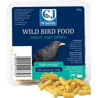 C J Wildbird Foods Cj Suet Pellets With Insects 250G
