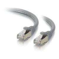 C2G Cbl/0.3m CAT6A Shielded Patch Cable Grey