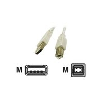 C2G, USB 2.0 A/B Cable White, 1m