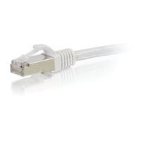 C2G Cbl/15M Shield CAT5E Mld Patch CBL White