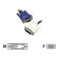 c2g dvi a male to hd15 vga female analogue extension cable 2m