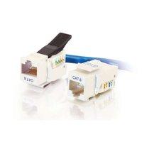 C2G Cat6 RJ45 UTP Toolless Keystone Jack White