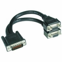 C2G, LFH-59 Male to 2 VGA Female Cable