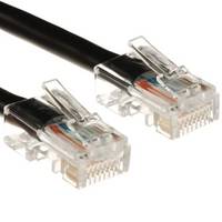 C2G, Cat5E Crossover Patch Cable Black, 2m