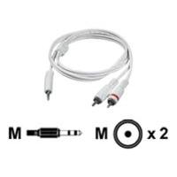 C2G, 3.5mm Male to 2 RCA-Type Male Audio Y-Cable - iPod White, 1m