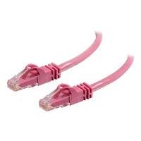 c2g cat6 550mhz snagless patch cable pink 1m