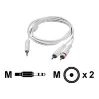 C2G, 3.5mm Male to 2 RCA-Type Male Audio Y-Cable - iPodÂ® White, 2m