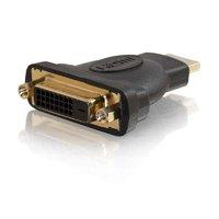 C2G Velocity Inline Adapter - Video adapter - HDMI / DVI - DVI-D (F) - 19 pin HDMI (M) - black
