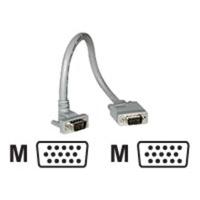 c2g premium shielded hd15 mm sxga 90 up angled monitor cable 1m