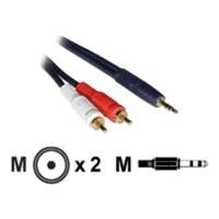 c2g velocity 35mm stereo male to dual rca male y cable 5m